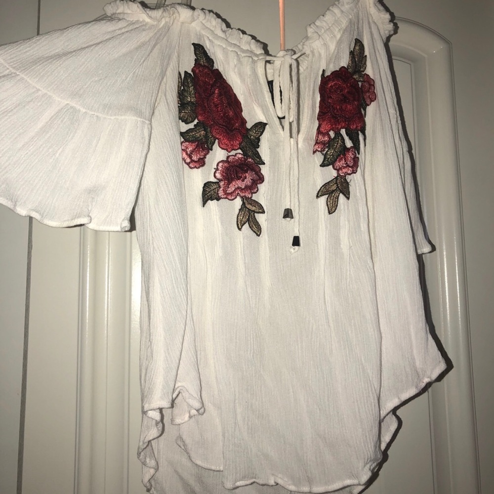 White Rose Top